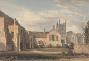 South East View of the Church and Palace at Croydon, Surrey