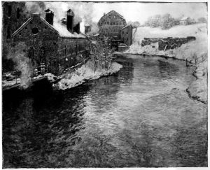 The Watermill by Frits Thaulow