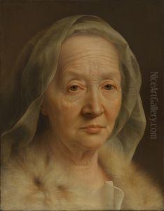 Portrait of an Old Woman by Christian Seybold