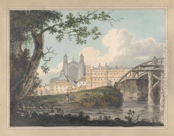 Eton College from Datchet Road - view 1