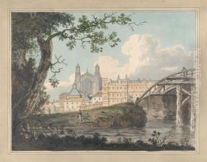 Eton College from Datchet Road by Thomas Girtin