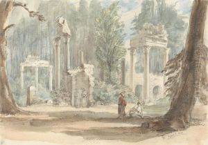 The Ruins from Leptis Magna as they Appeared in the Royal Park at Virginia Water The Ruins from Leptis Magna as they Appeared in the Royal Park at Virginia Water