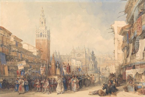 Plaza Real and Procession - view 1