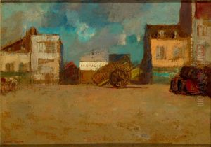 Village Square, Brittany by Odilon Redon
