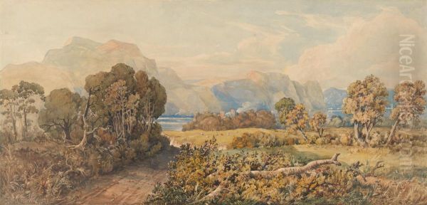 Landscape with River and Mountains - view 1