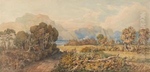 Landscape with River and Mountains by John Joseph Cotman