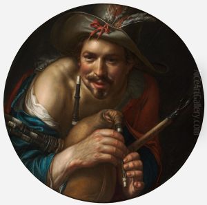 A Shepherd by Joachim Wtewael (Uytewael)