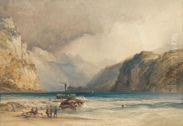 Walenstadt, from Weesen, Switzerland - view 1
