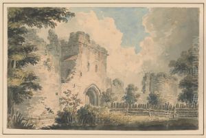 The Keep, Porchester Castle by Edward Dayes