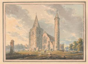 Brechin Cathedral and round tower, Forfarshire, Scotland Brechin Cathedral and round tower, Forfarshire, Scotland
