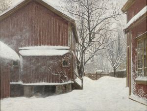 Snefokk i Majorstuveien 8 by Amaldus Nielsen