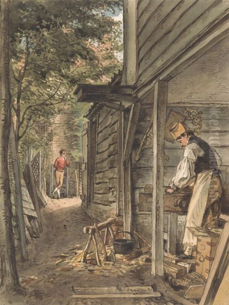Dr. Munro's Carpenter at Work - view 1