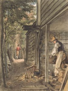 Dr. Munro's Carpenter at Work by William Henry Hunt