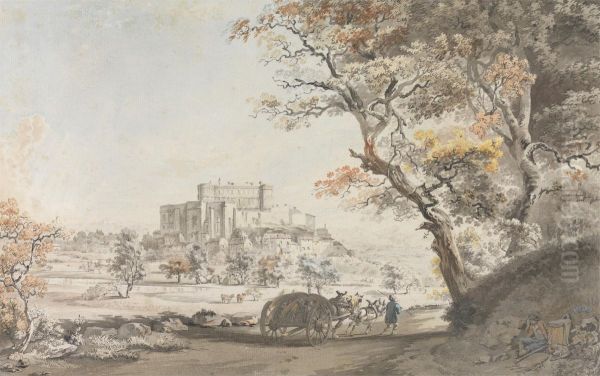 A Southeast View of the Castle of Grigan in Provence near Dauphine - view 1