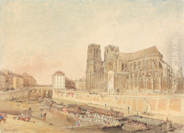 Notre Dame, Paris, from the Left Bank - view 1