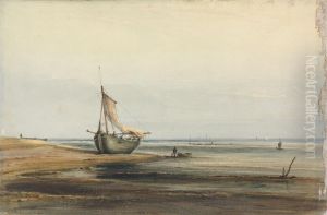 Coast Scene with a Beached Boat