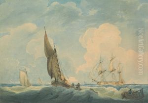 Shipping in a Choppy Sea by William Owen