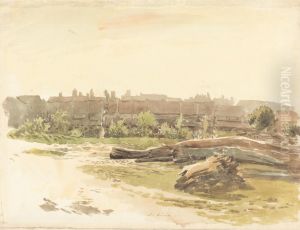Terraced Cottages with Fallen Trees