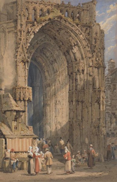 The Porch, Reims Cathedral - view 1