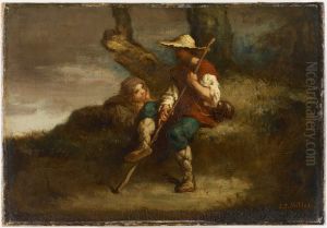 Shepherds Resting by Jean-Francois Millet