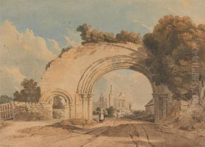 Byland Abbey, Yorkshire by John Varley