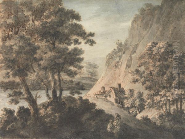 Landscape with River and Figures - view 1