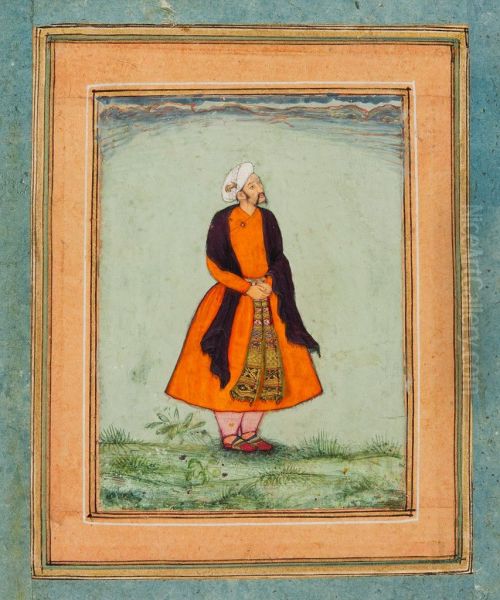 Courtier Awaiting Akbar's Command - view 1