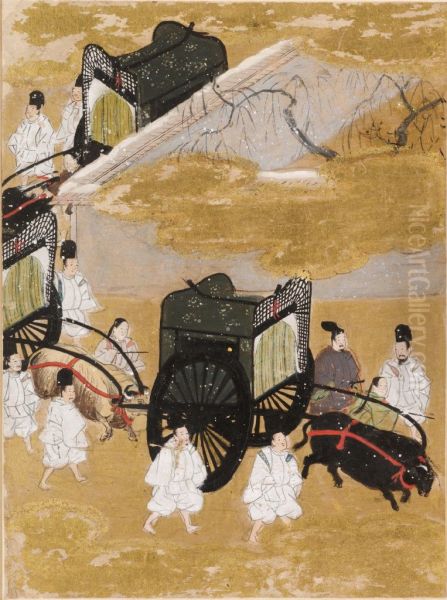 The Perfumed Prince (Niou Miya), Illustration to Chapter 42 of the Tale of Genji (Genji monogatari) - view 1