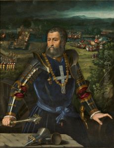 Portrait of Alfonso I d'Este, Duke of Ferrara (1476-1534) by Battista Dossi