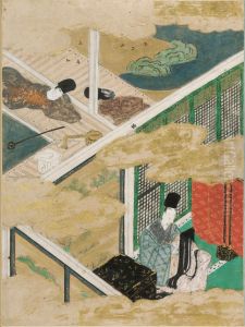 The Broom Tree (Hahakigi), Illustration to Chapter 2 of the Tale of Genji (Genji monogatari) by Tosa Mitsunobu