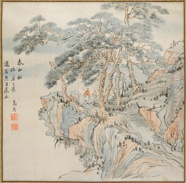 Pines on Mount Tai (after Gao Qian [after Tang Yin]) - view 1