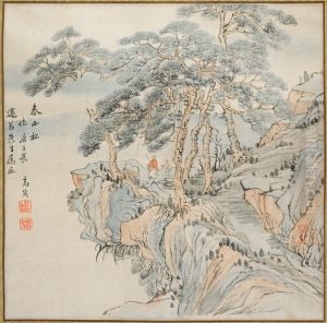 Pines on Mount Tai (after Gao Qian [after Tang Yin]) by Ike no Taiga