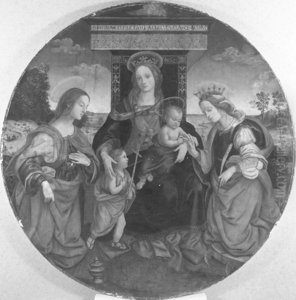 Mystic Marriage of Saint Catherine with the Magdalen and the Infant Saint John the Baptist - view 1