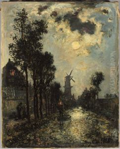 Night Scene, Rotterdam by Johan Jongkind