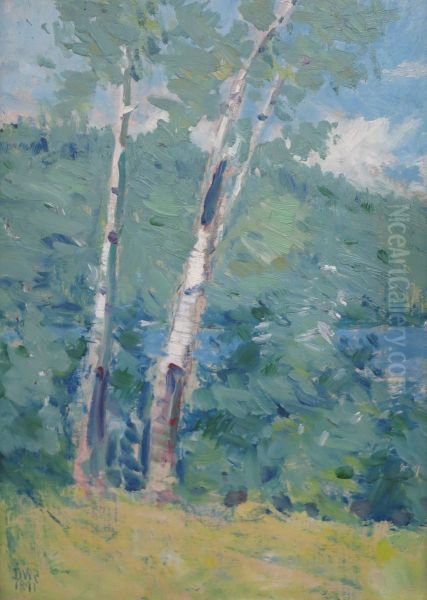 Landscape with Two Trees - view 1