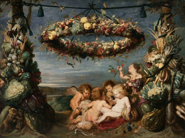 The Christ Child with the Infant Saint John the Baptist and Angels - view 1
