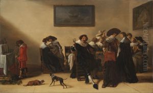 A Merry Company in an Interior by Anthonie Palamedesz.