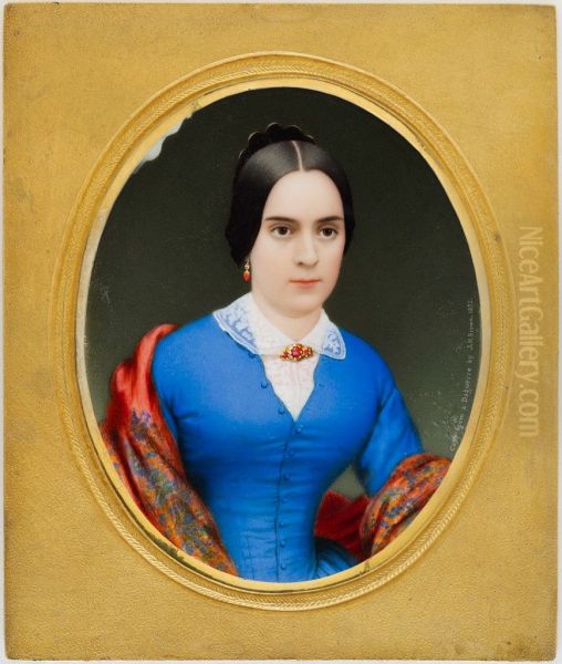 Woman in a Blue Dress - view 1