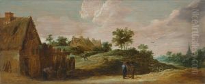 Landscape with Peasants and a Washerwoman by David Teniers the Younger