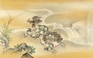Chinese Lion by Kano Tanshin