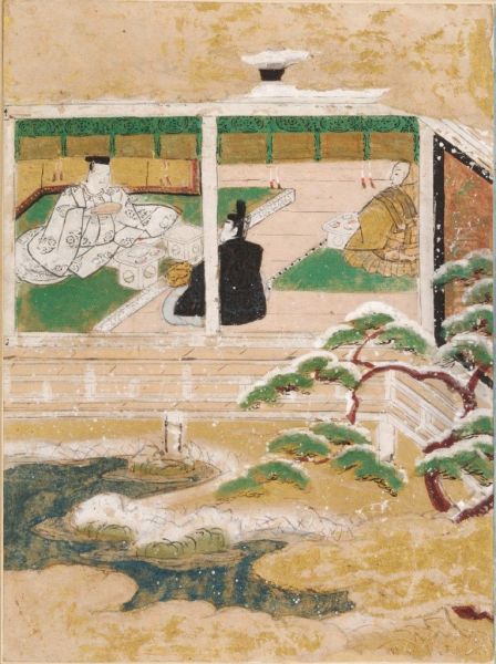 The Seer (Maboroshi), Illustration to Chapter 41 of the Tale of Genji (Genji monogatari) - view 1