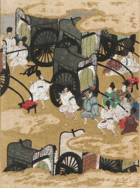 Heart-to-Heart (Aoi), Illustration to Chapter 9 of the Tale of Genji (Genji monogatari) - view 1