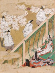jo), Illustration to Chapter 34 of the Tale of Genji (Genji monogatari) by Tosa Mitsunobu