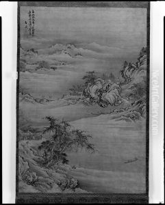 Winter Landscape by Tani Buncho