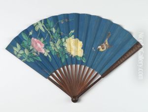 Small Bird Pursuing an Insect Amidst Roses