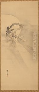 Wind God by Kobayashi Eitaku