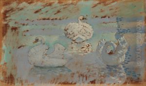 Three Swans by Henri-Edmond Cross