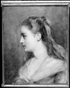 Portrait of a Young Woman in Profile Portrait of a Young Woman in Profile