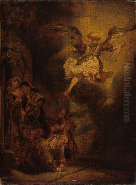 The Angel Leaving Tobias and His Family, after Rembrandt - view 1