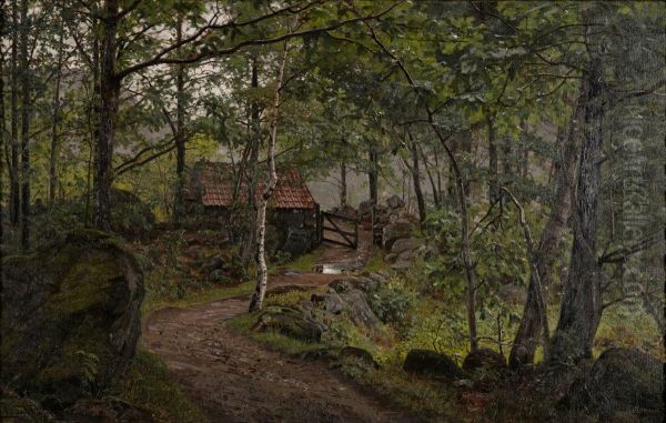 Under traerne, Hoven ved Mandal - view 1